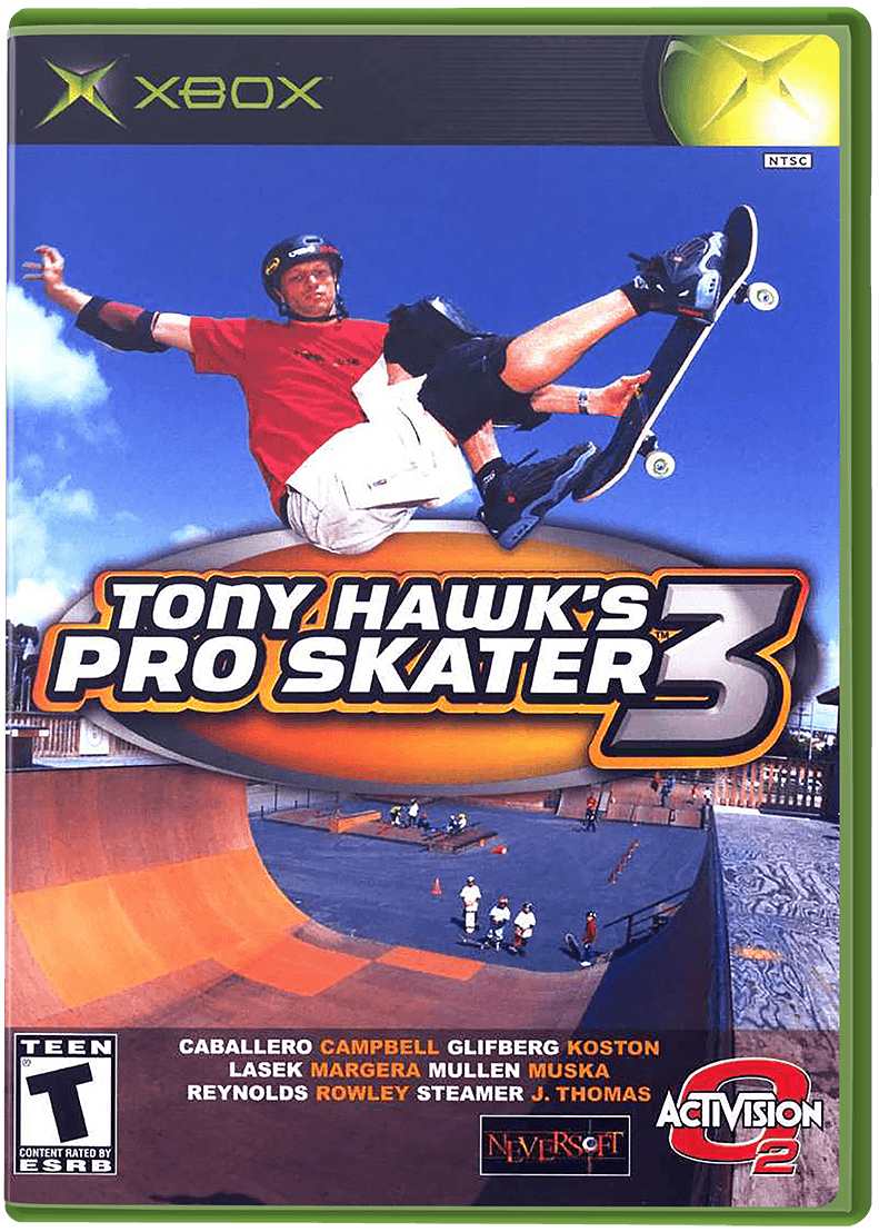 Tony Hawk 3 box art for Xbox